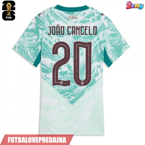 Lacne Ženy Futbalové dres Portugalsko Joao Cancelo #20 MS 2026 Krátky Rukáv - Preč